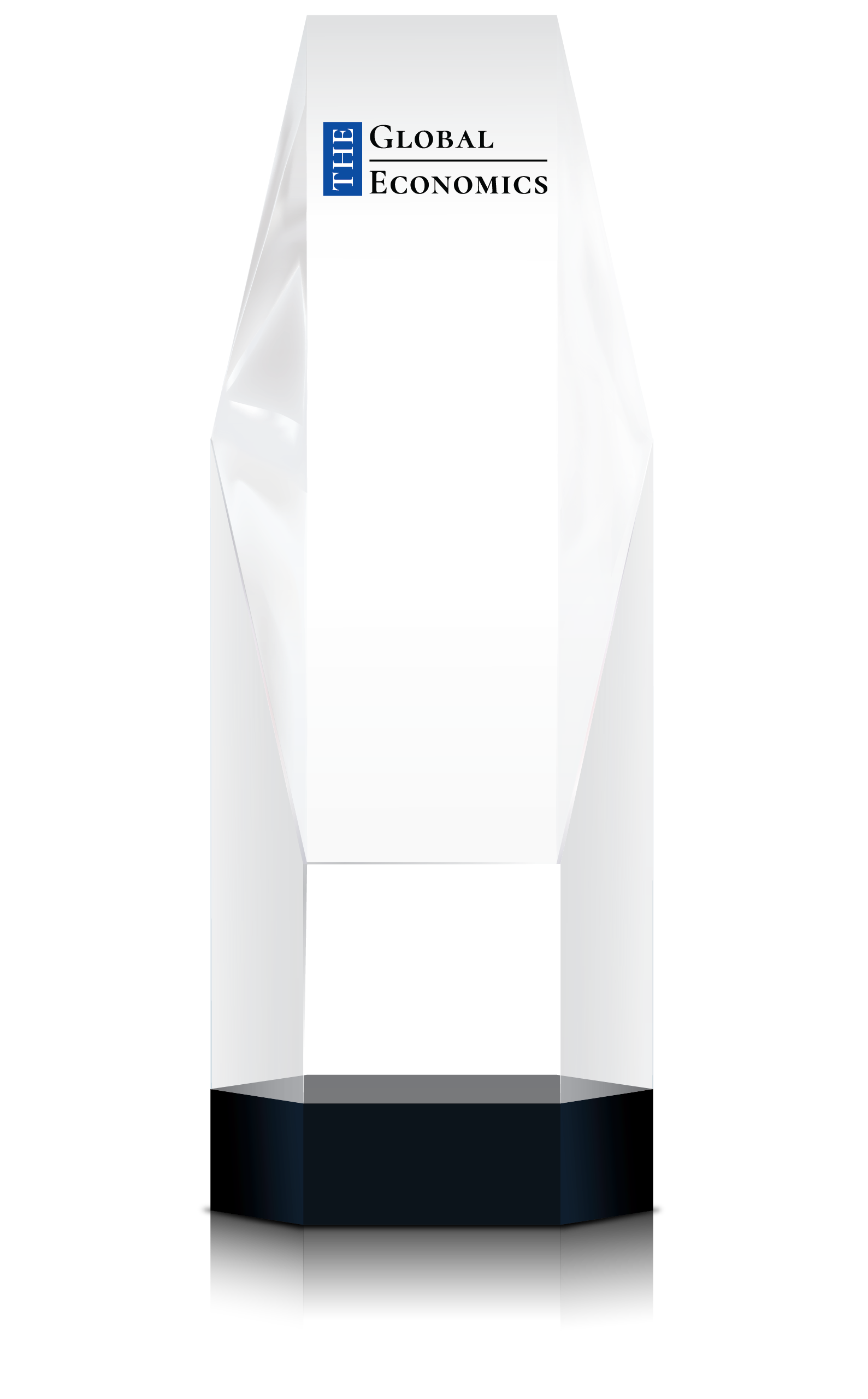 The Global Economics Awards trophy