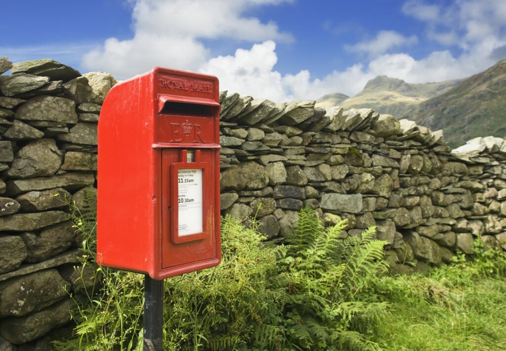 48947,Red Mailbox in English Lake District