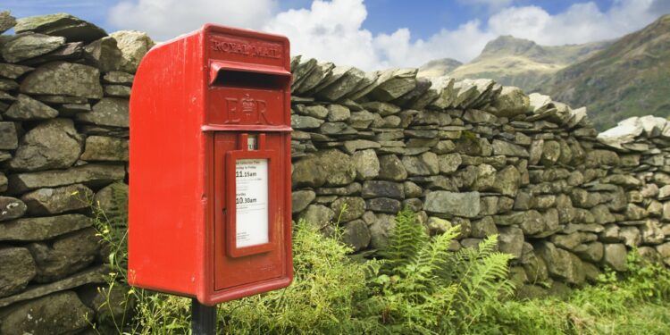 48947,Red Mailbox in English Lake District