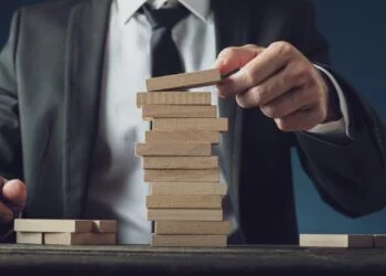 Conceptual image of business vision and start up