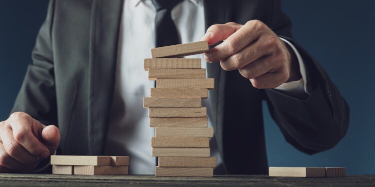 Conceptual image of business vision and start up