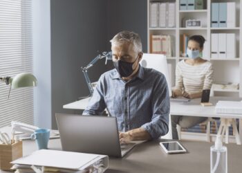 Coronavirus prevention and social distancing in the office