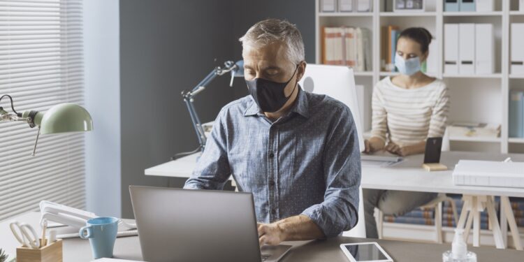 Coronavirus prevention and social distancing in the office