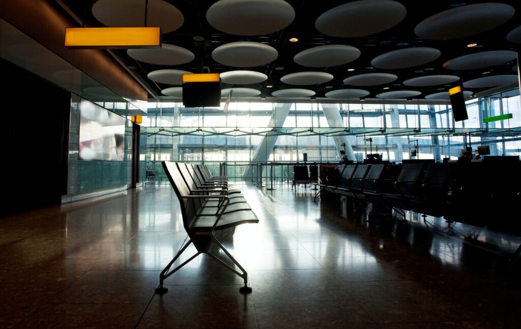 Empty airport