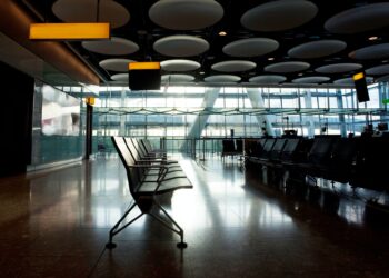 Empty airport