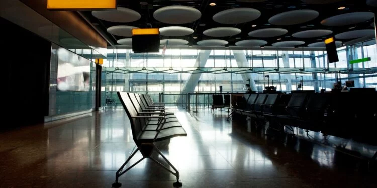 Empty airport