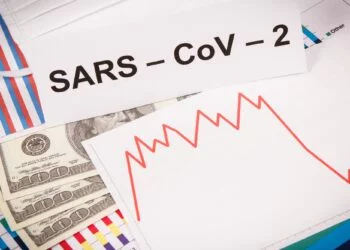 Inscription Sars-CoV-2, currencies dollar