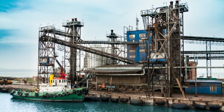 Oil and gas processing plant.