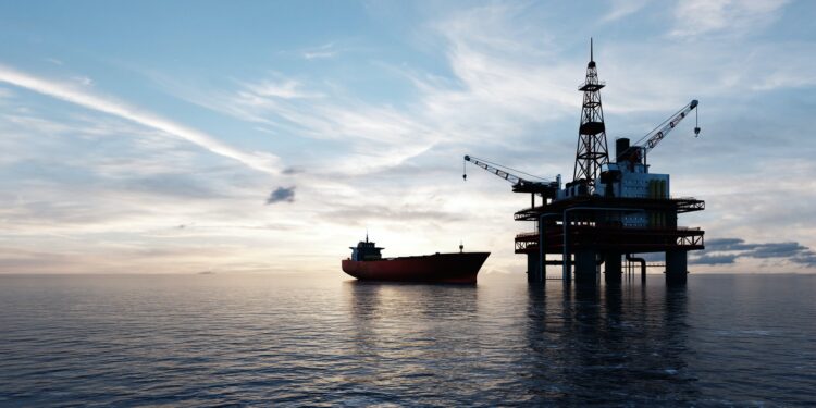 Saudi Arabia Boosts Crude Oil Supplies, Escalating Price War with Russia 1 Oil platform on the ocean. Offshore drilling for gas and petroleum