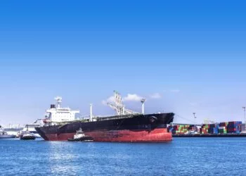 Oil Tanker and tug boats