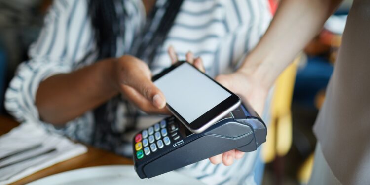 Paying through smartphone