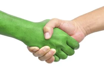 shake hands isolated