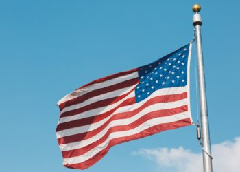 USA flags