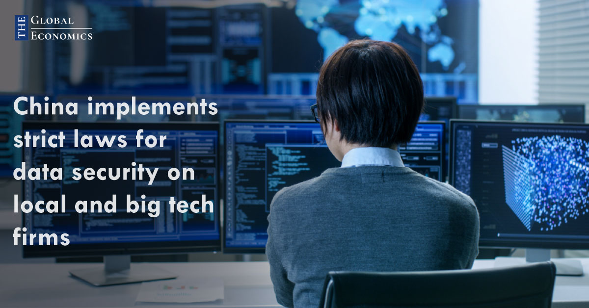 China implements strict laws for data security on local and big tech firms