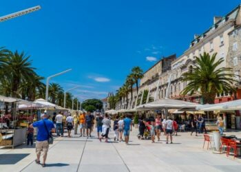 The projected growth rate of Croatia's economy at 18% as tourism revenue picks up
