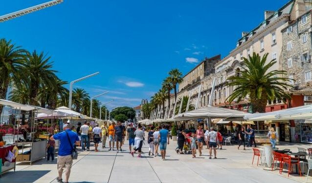 The projected growth rate of Croatia's economy at 18% as tourism revenue picks up