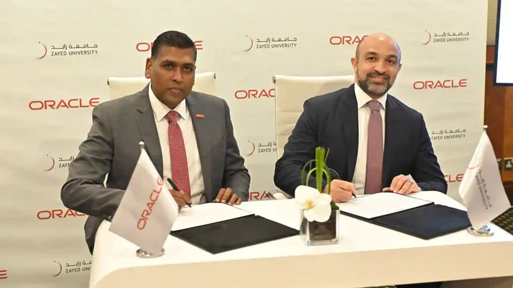 Zayed University and Oracle partner on innovation revolution using artificial intelligence, machine learning, blockchain, and data science in the education sector (Image Source: www.zu.ac.ae)