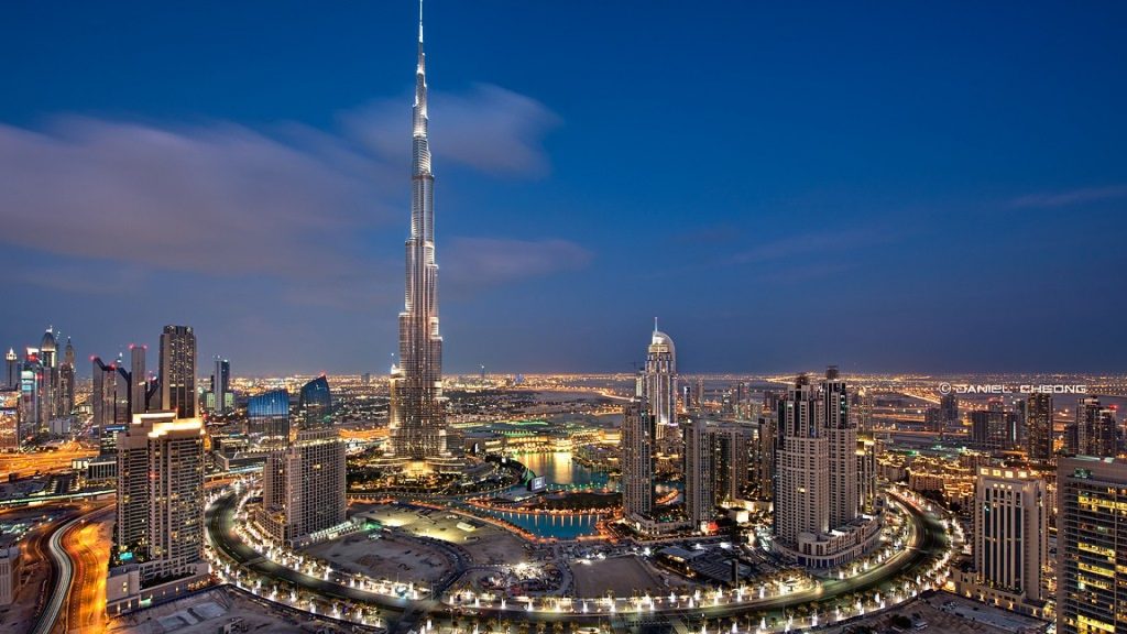 The magnificent Burj Khalifa in Dubai, the world's tallest building, attracts thousands of tourists every year.