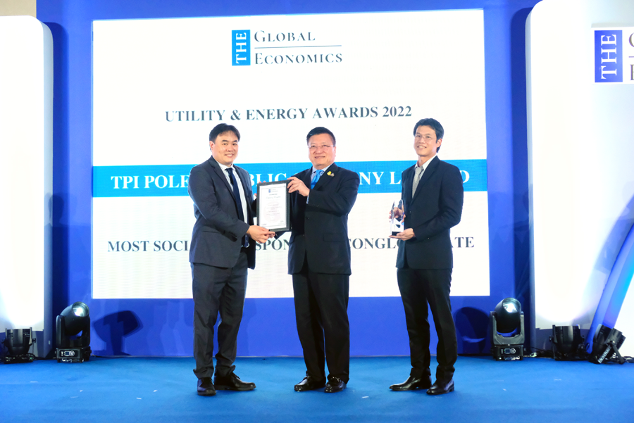 The TPIPL Group won the Most Socially Responsible Conglomerate from the Global Economics Award 2022.
