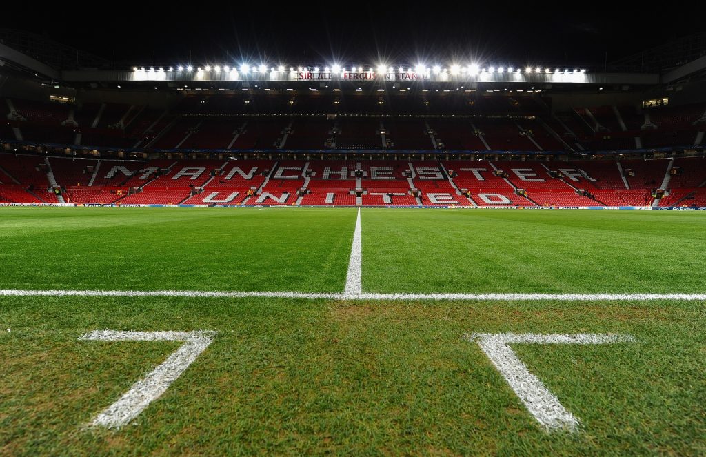 Old Trafford, home to Manchester United