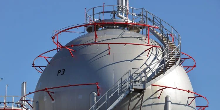 Gas Storage Tank in Europe